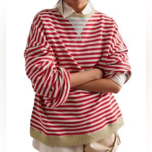 NWT Free People Classic Stripe Crewneck
